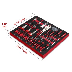 EVA Foam Tray Mechanics Tool Kit Socket Wrench Hand Tools Set for Tool Chest Cabinet Trolley Workshop