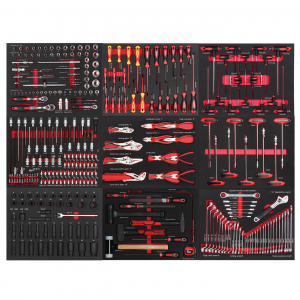 332Pcs Mechanics Tool Set with EVA Foam Insert Trays for Tool Chest Cabinet Trolley Garage Auto Repair Workshop
