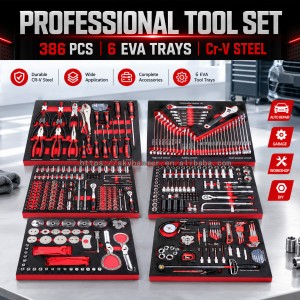 EVA Foam Tray Mechanics Tool Kit Socket Wrench Hand Tools Set for Tool Chest Cabinet Trolley Workshop