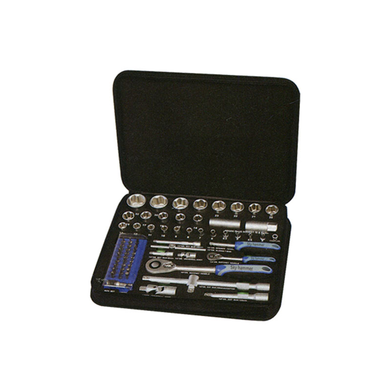 Big discounting Household Tool Set -
70 Pcs 1/2”Dr. &1/4″ Dr. Socket Set – Sky Hammer