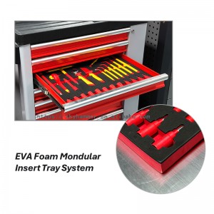 107Pc VDE 1000V Insulated Tool Set 5-Drawer Rolling EVA Foam