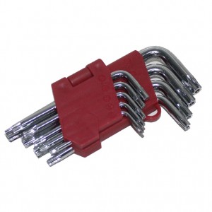 Factory Supply S2 9Pcs Custom long Torx Key Set torx key star key Hex Key Wrench star key wrench set