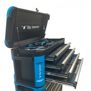 Rolling Trolley Tool Set with 9 drawers