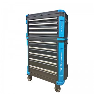 TCF-008A Professional Tool Roller Cabinet yn 9 drawers