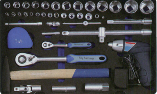 High Quality for Vehicle Repair Tool Set - TCA-012A-117  Aluminum Case with Professional Tool Set – Sky Hammer