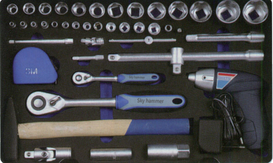 High Quality for Vehicle Repair Tool Set -
TCA-012A-117 Aluminum Case with Professional Tool Set – Sky Hammer detail pictures
