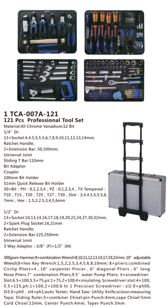 TCA-007A-121 Professional Tool Set-1