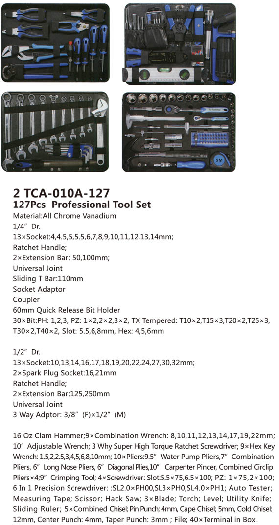 TCA-010A-127 Professional Tool Set-1