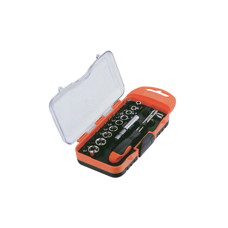 Well-designed Household Tool Kit -
TCC-007A-23Injection molding tool box with socket and bit set – Sky Hammer