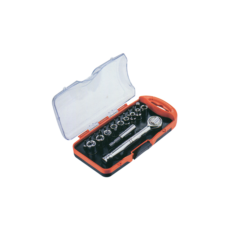 TCC-009A-23Injection molding tool box with Ratchet Precision socket and bit set