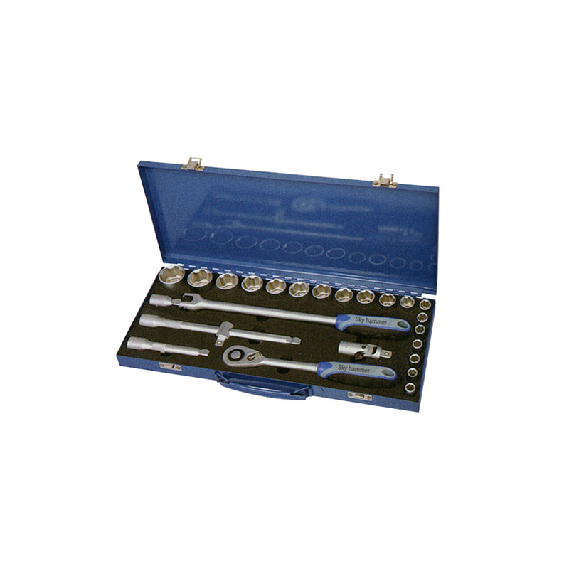 OEM/ODM Supplier Hammers Dollies -  TCE-006A-425 Iron tool case with Professional socket set – Sky Hammer