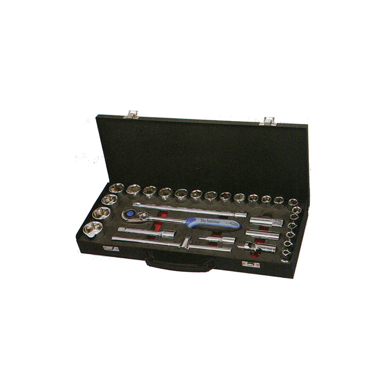 Hot New Products Adaptor Set -
TCE-007A-430 Iron tool case with Professional socket set – Sky Hammer