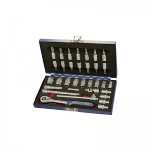 TCE-013A-233 Iron tool case with Professional socket set