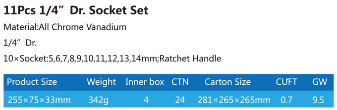 TCK-003A-211 Socket Set-1