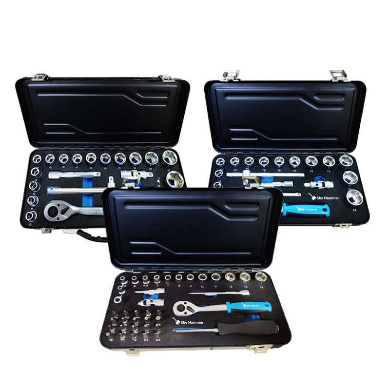 OEM/ODM China Lady Tool Set -
High quality steel box ratchet tool set – Sky Hammer